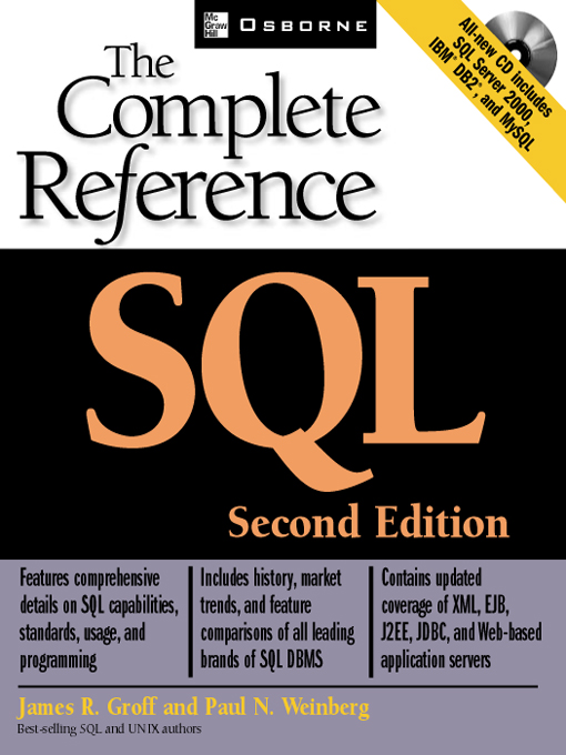 Title details for SQL by James Groff - Available